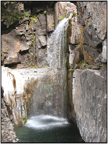 waterfall, upper North Fork